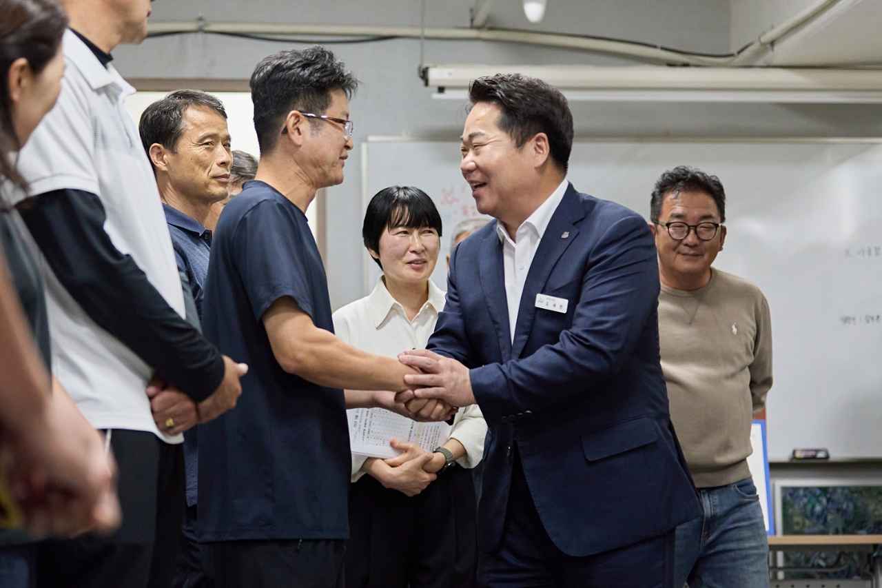 오세현 아산시장, 추석 명절 앞두고 현장 근무자 격려